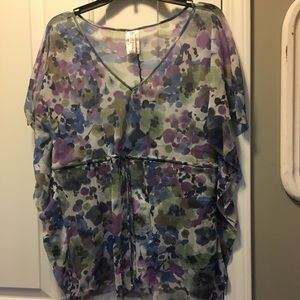 Sheer Flutter Sleeve Top